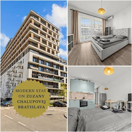 Апартаменты Ac 1-room Apartment, Balcony, Zuzany Chalupovej 14a *